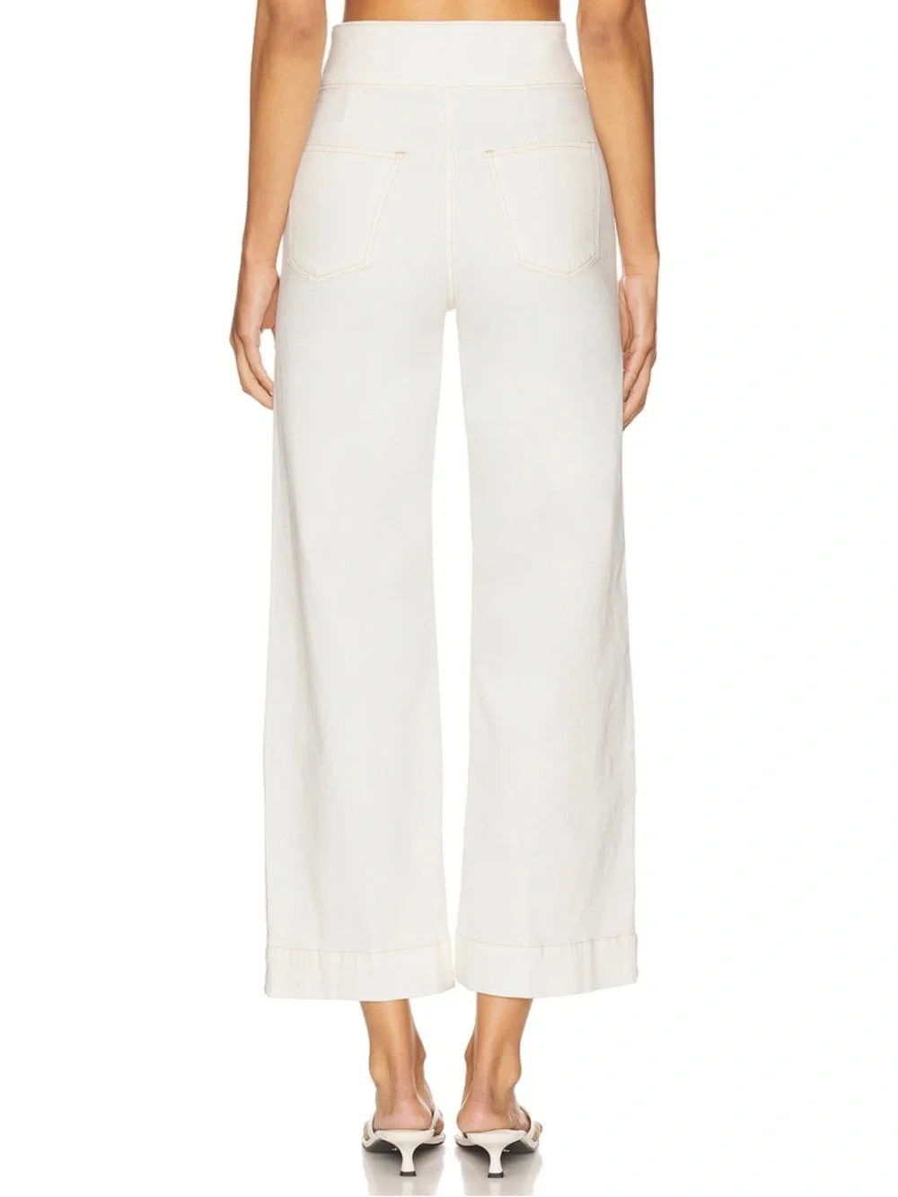 Joe's - The Ellia Ankle Wide Leg Jeans - Milk
